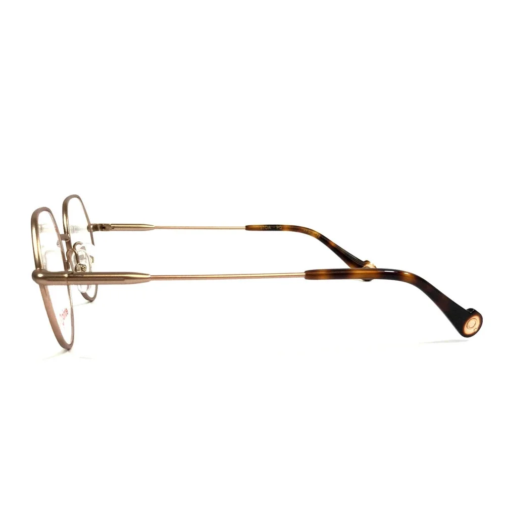 Etnia Barcelona Eyeglasses Frames STOA PG Pink Gold Matte Wire Rim 49-19-138